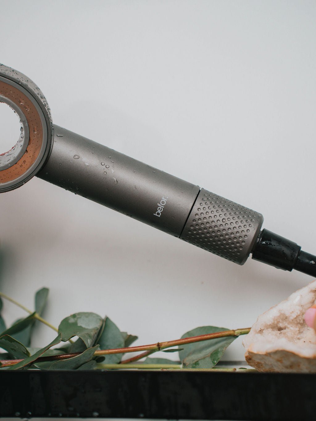 befor. Handheld Filtered Shower Head | 4 Stage Chlorine & Hard Water Filter | Curly Hair & Kids - befor.