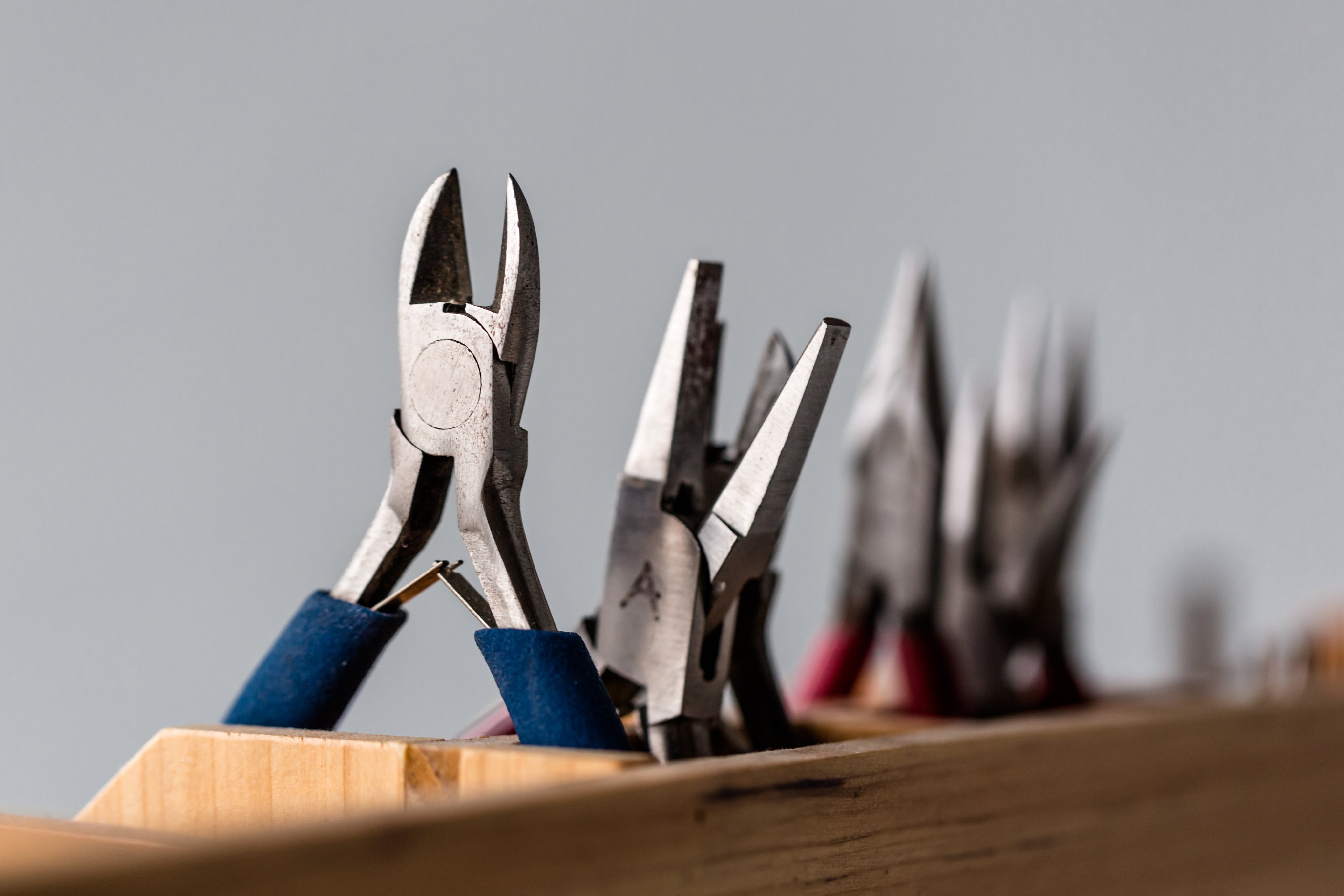 close up of handheld tools