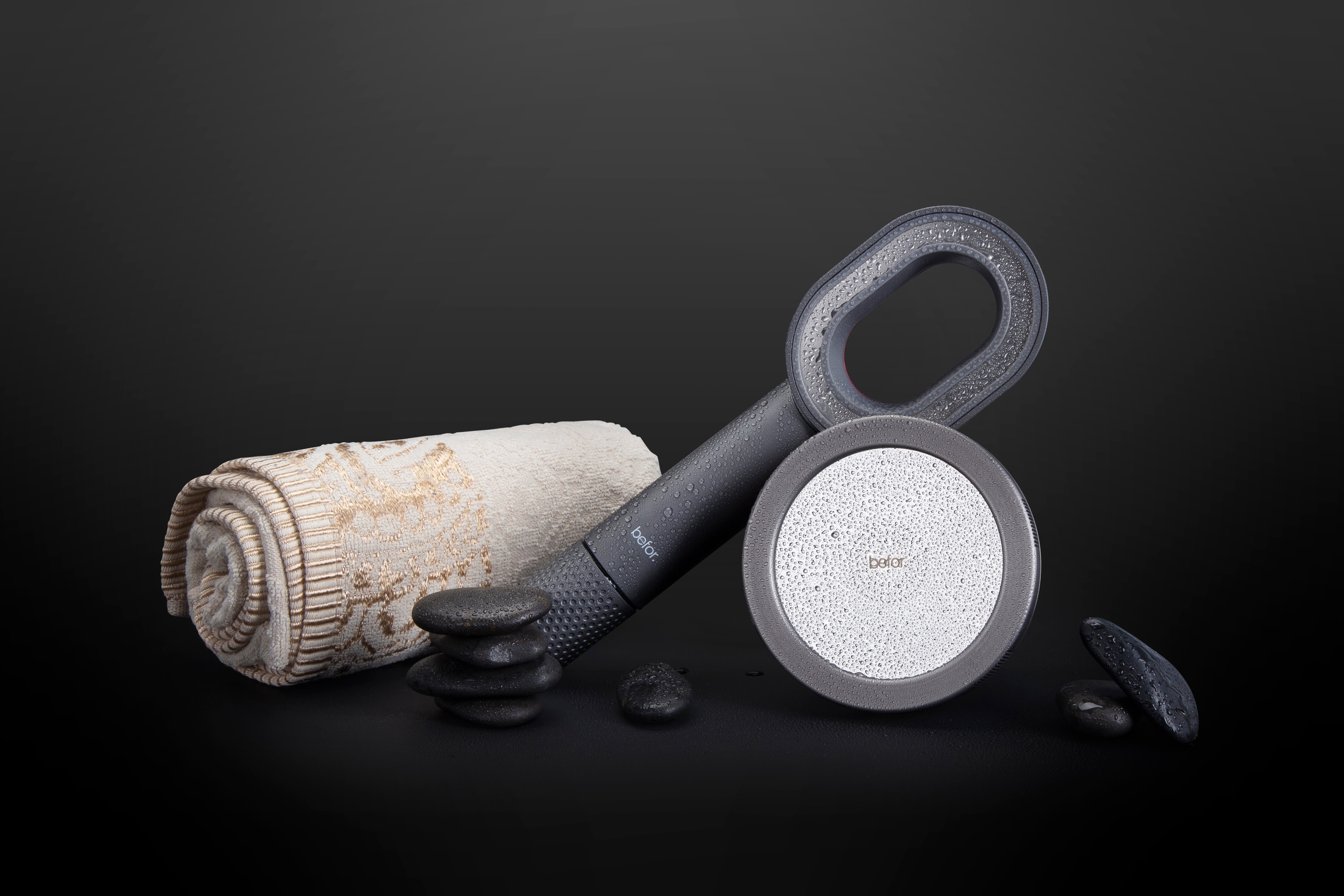 befor filtered showerheads in bathroom setting
