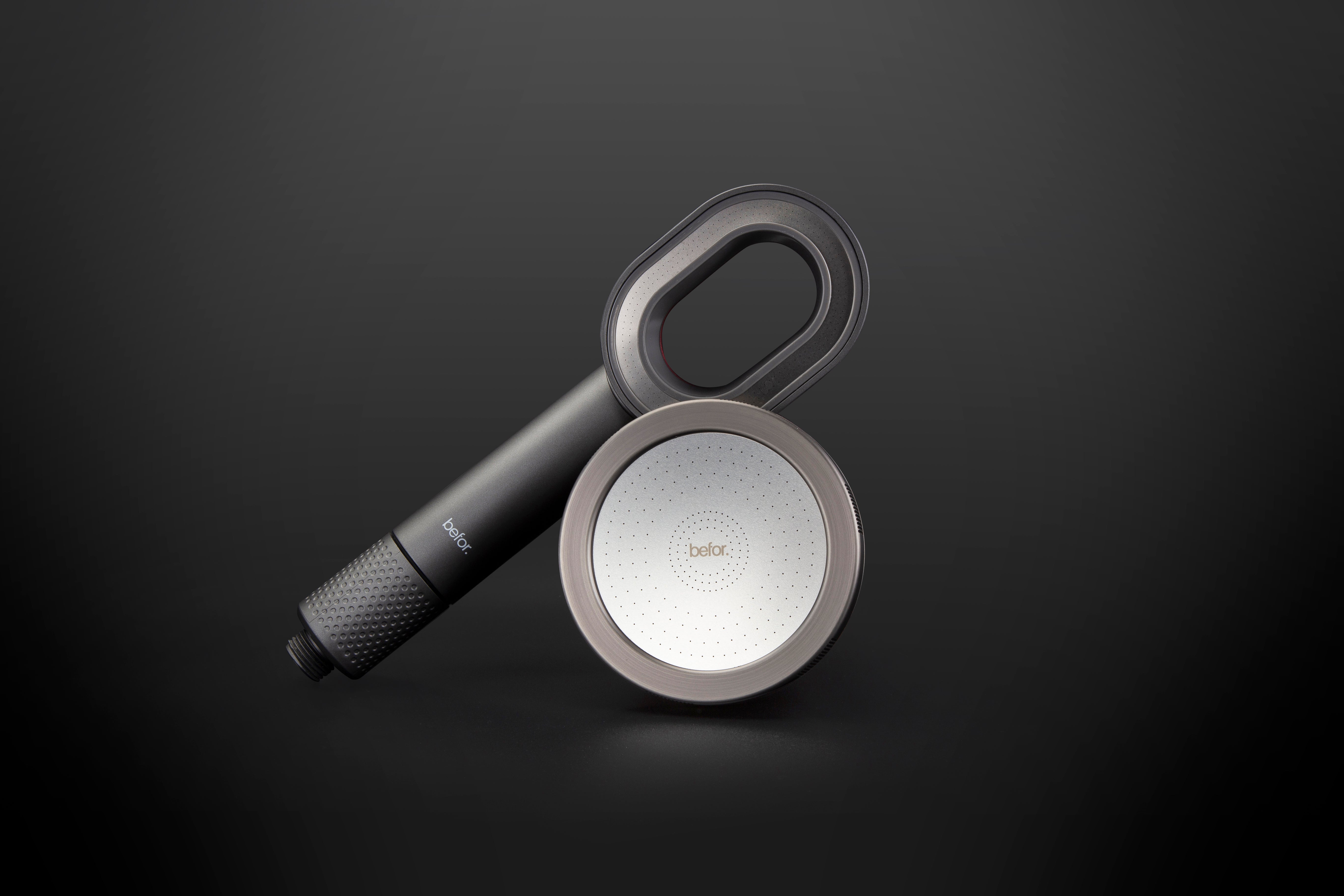 befor filtered showerheads. fixd and flex.
