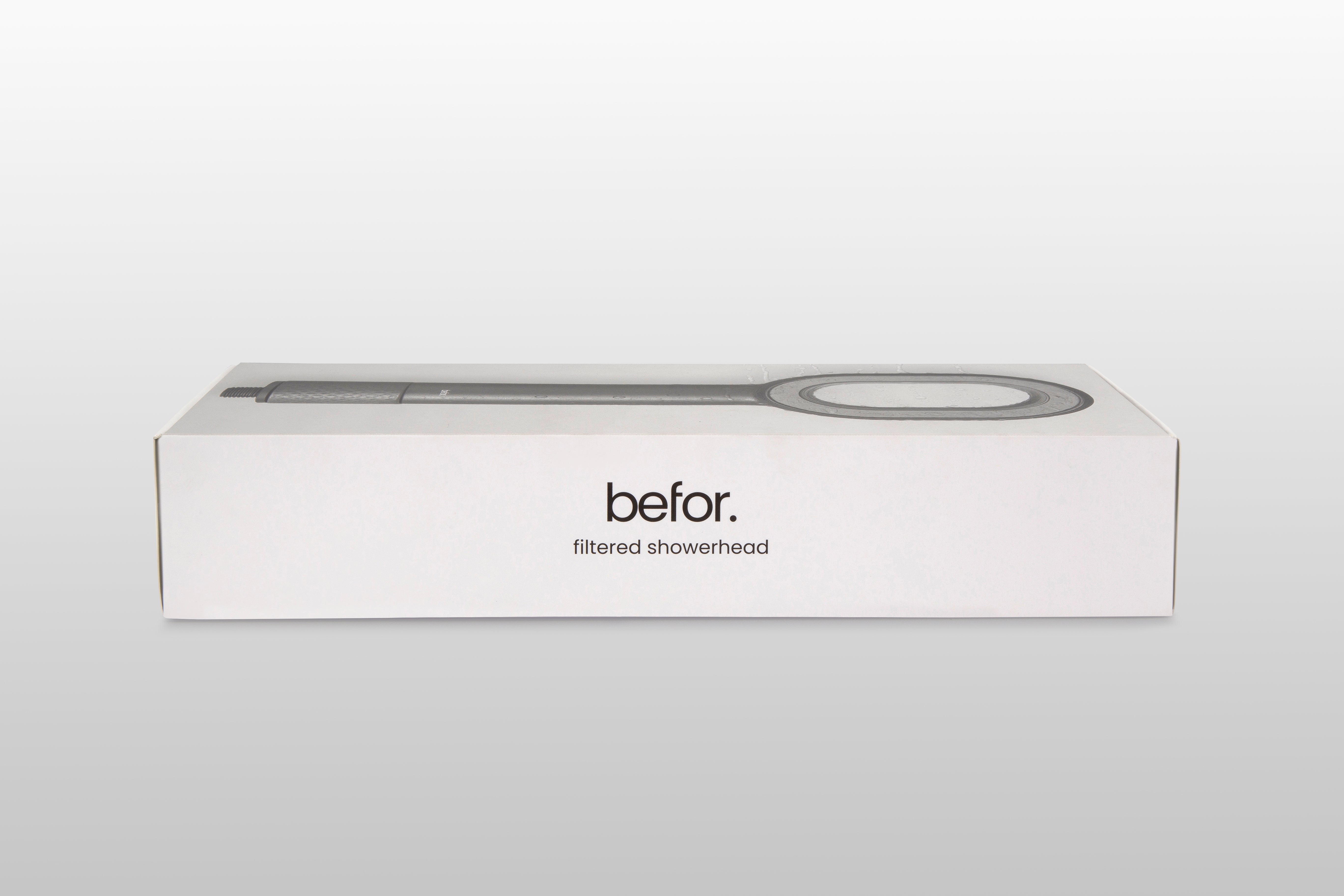 flex. handheld filtered showerhead - befor.