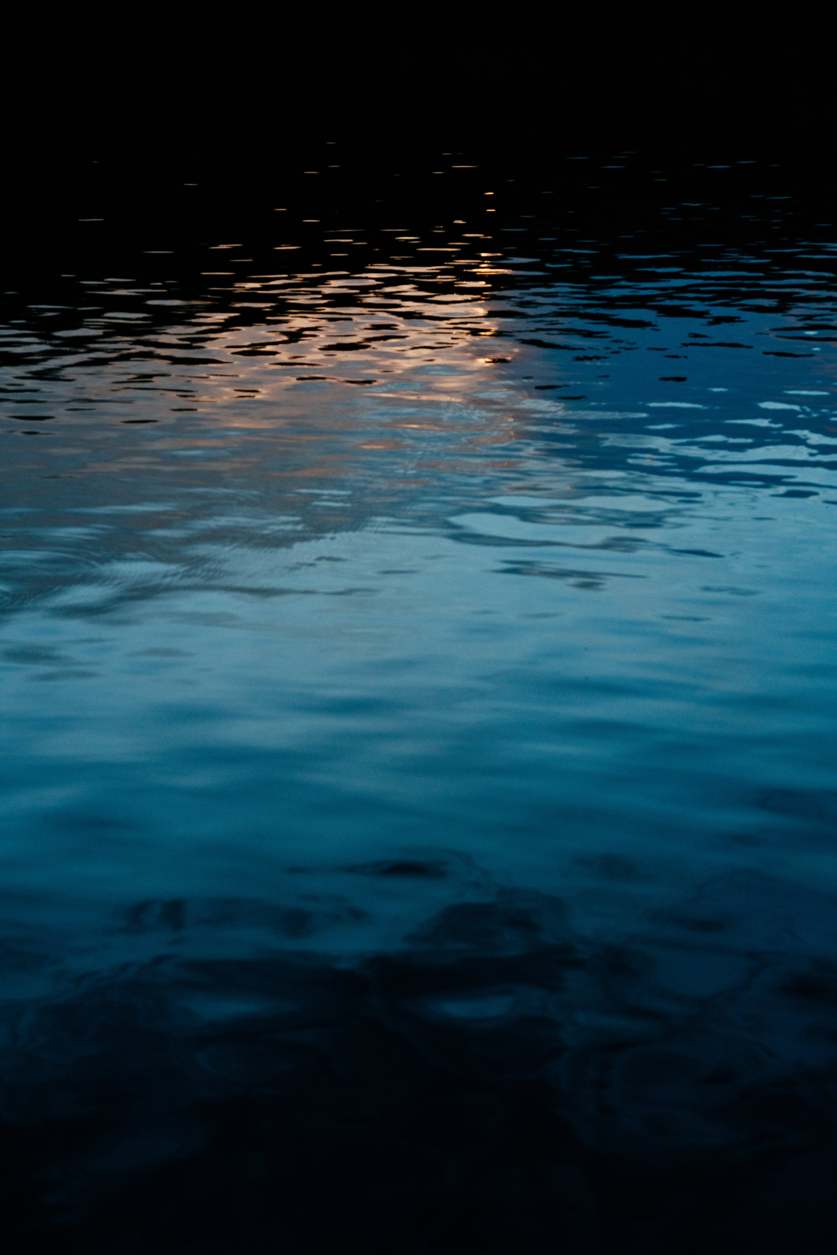 light reflecting on water