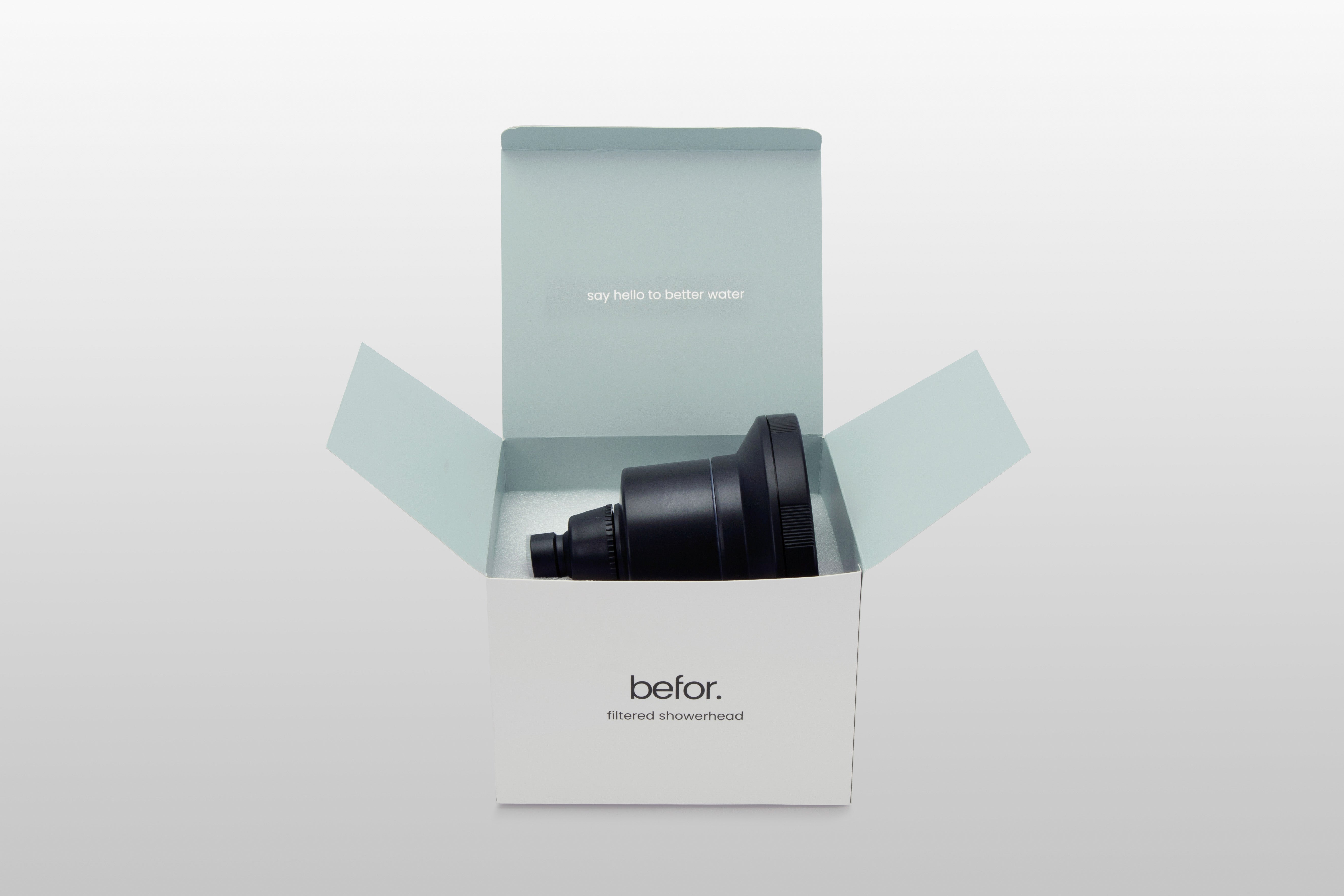 befor. Filtered Shower Head | 20 - Stage Chlorine & Hard Water Filter - befor.