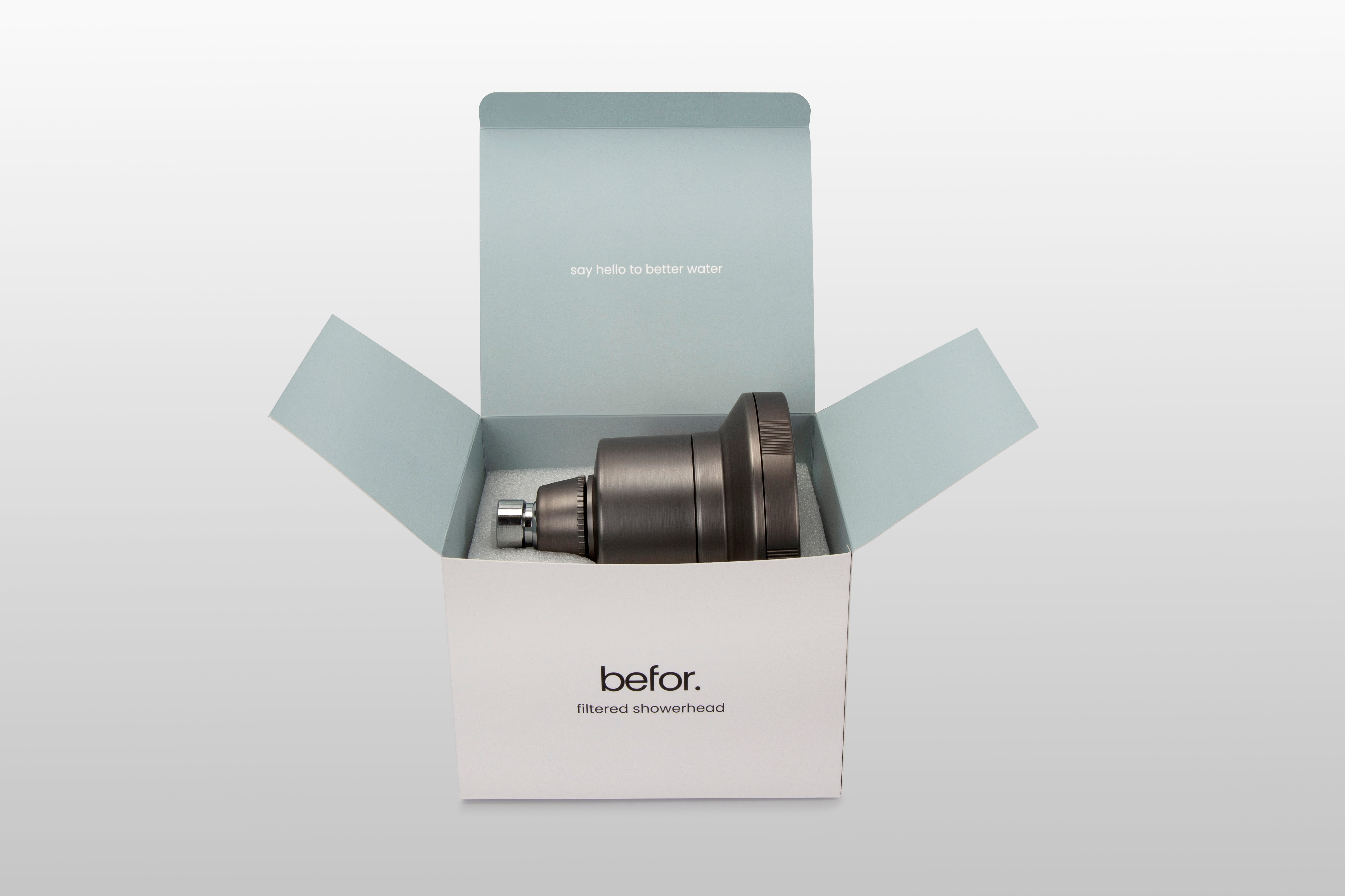 fixd. filtered showerhead - befor.