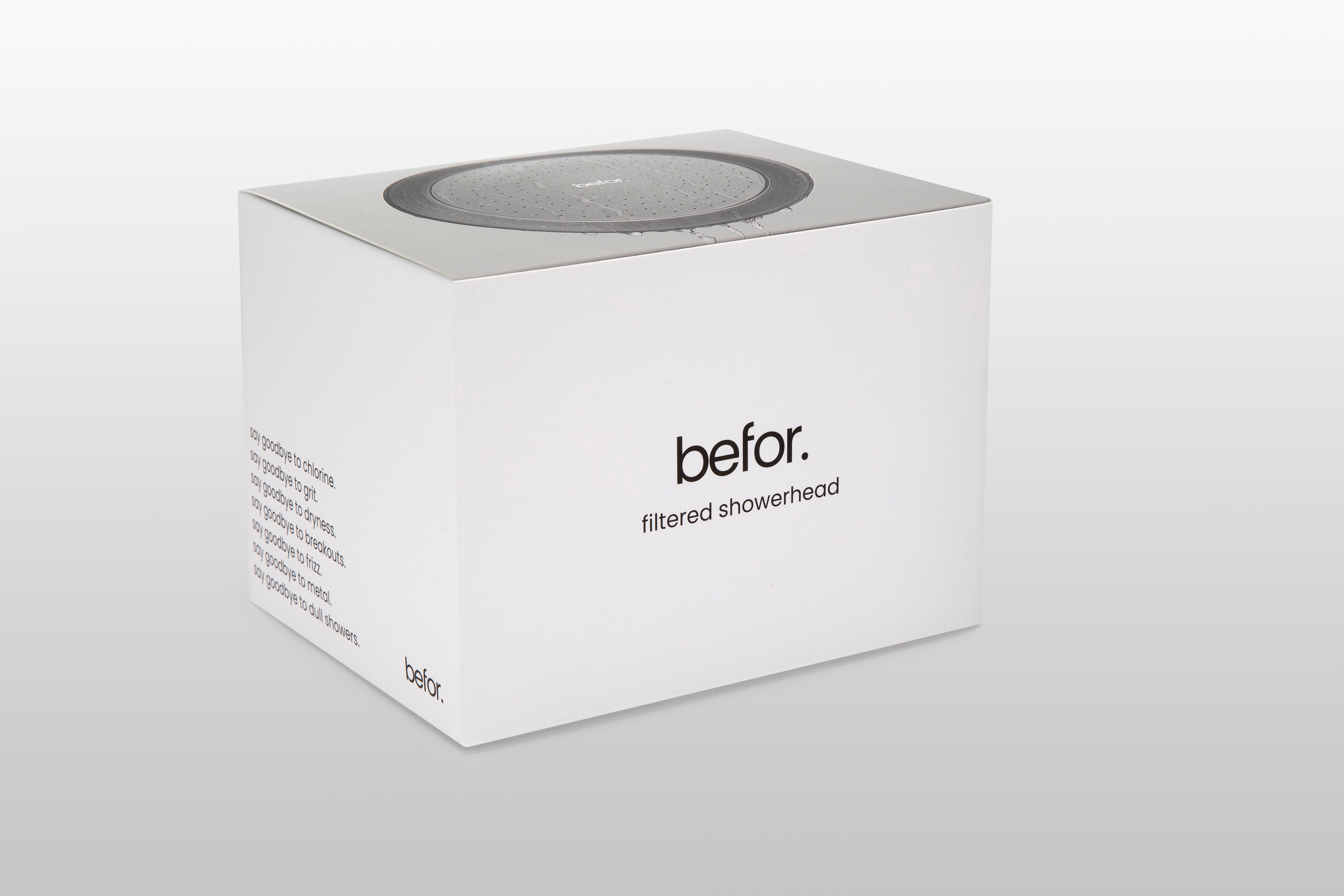 fixd. filtered showerhead - befor.